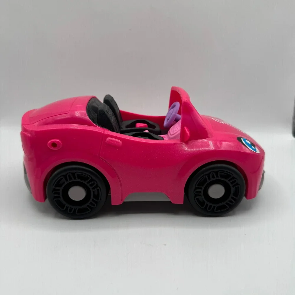 Fisher-Price Little People Barbie Convertible Kids Pink Vehicle & Nikki Figure